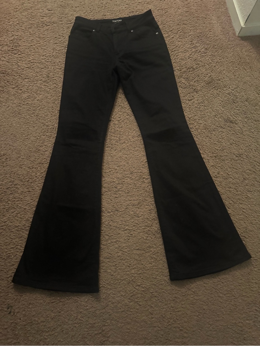Tom Ford Black Straight-Leg Trousers for Women